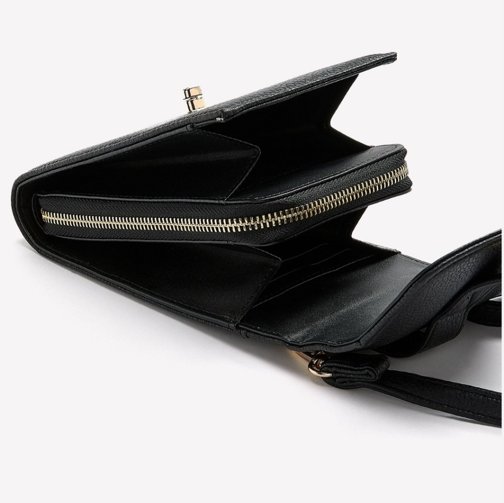 Black Crossbody Cellphone Bag - Picture 2 of 4